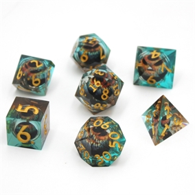 Werewolf Eye liquid core - Sharp edges - Rollespilsterninger - Epic Dwarf Dice